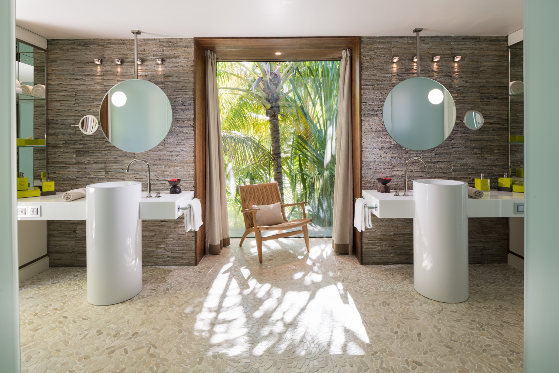 The Brando Resort – Tetiaroa Private Island, French Polynesia – 3 Bedroom Beachfront Villa Bathroom
