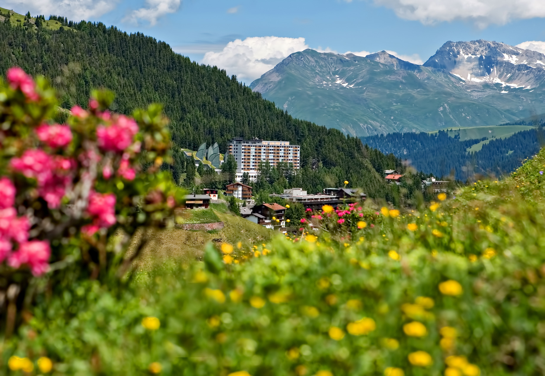 Tschuggen Grand Hotel - Arosa, Switzerland - Summer View