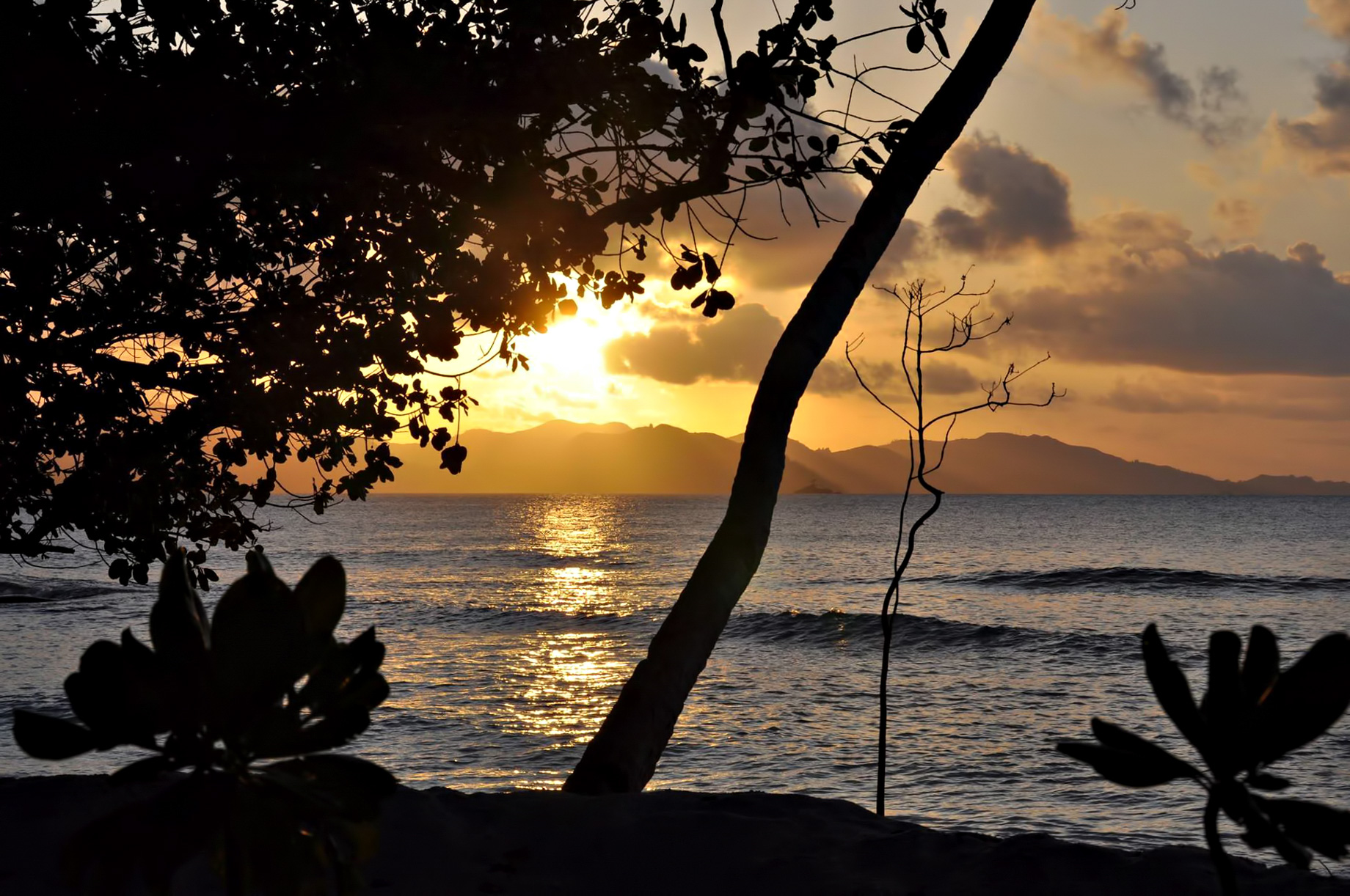 Six Senses Zil Pasyon Resort - Felicite Island, Seychelles - Tropical Island Sunset