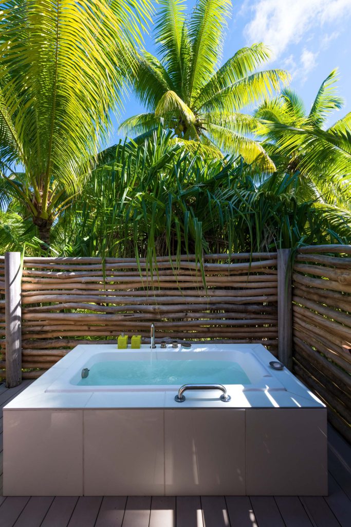 The Brando Resort - Tetiaroa Private Island, French Polynesia - 3 Bedroom Beachfront Villa Exterior Bathtub