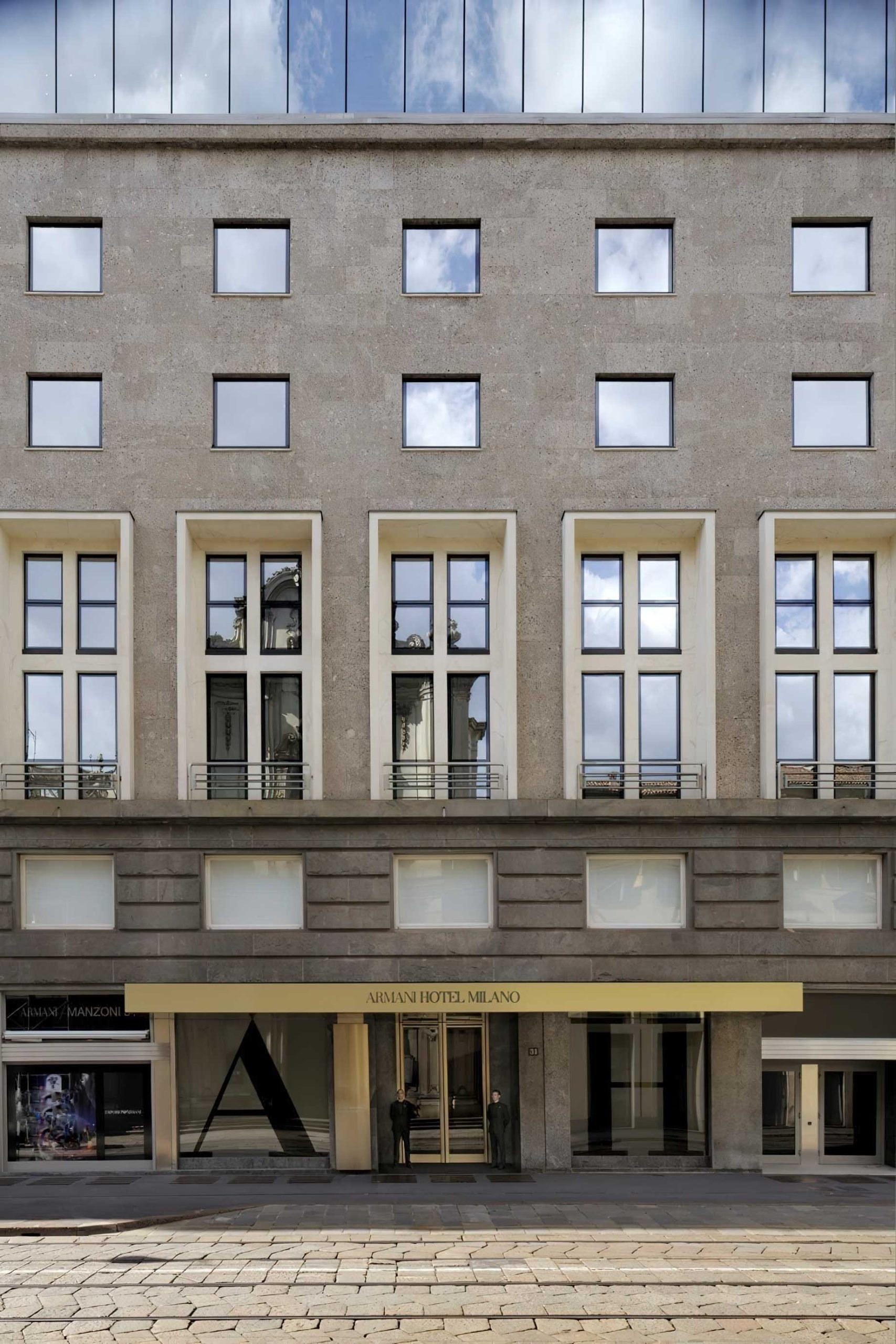 144 – Armani Hotel Milano – Milan, Italy – Hotel Front Exterior Entrance