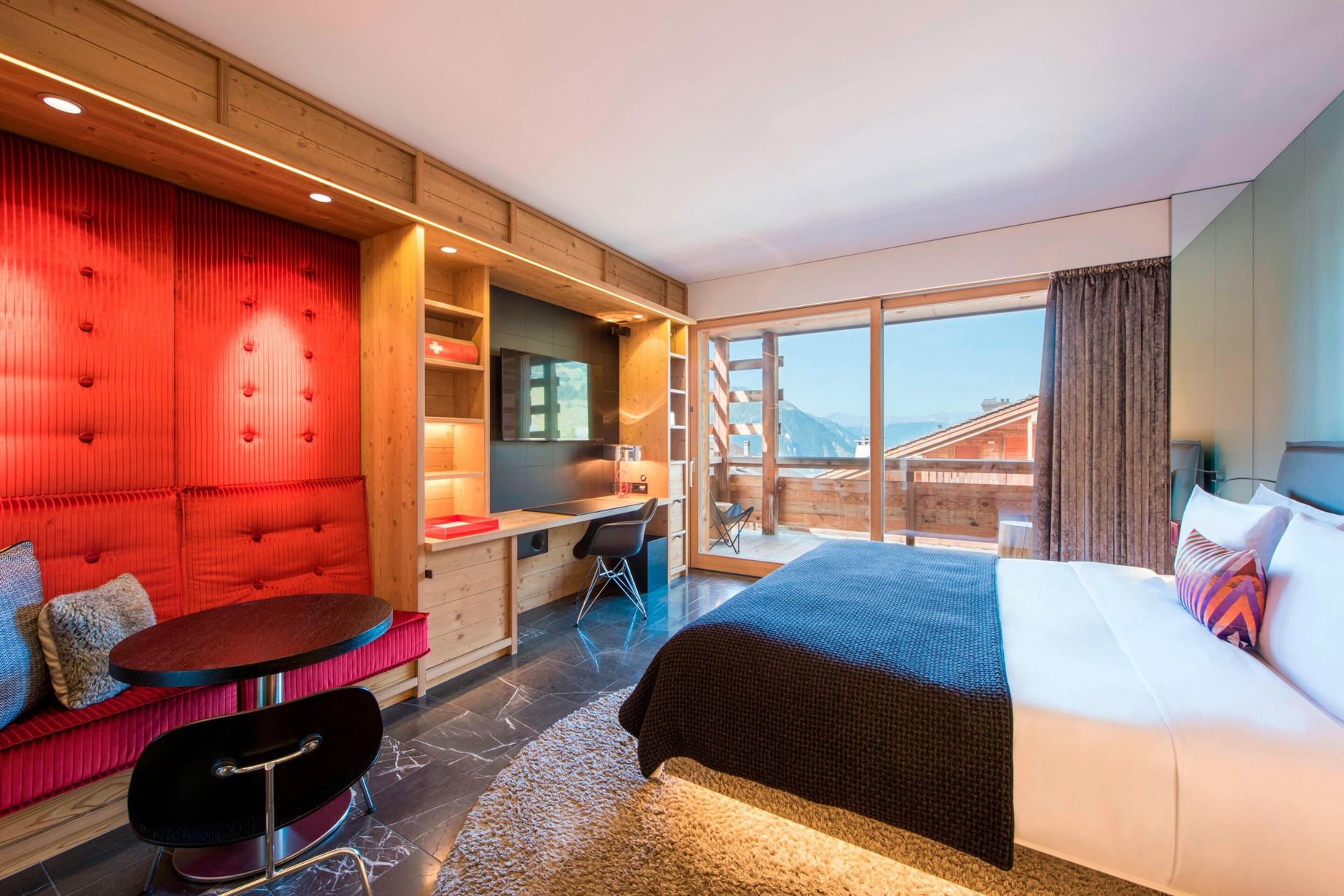 W Verbier Hotel – Verbier, Switzerland – Wonderful Room Mountain View