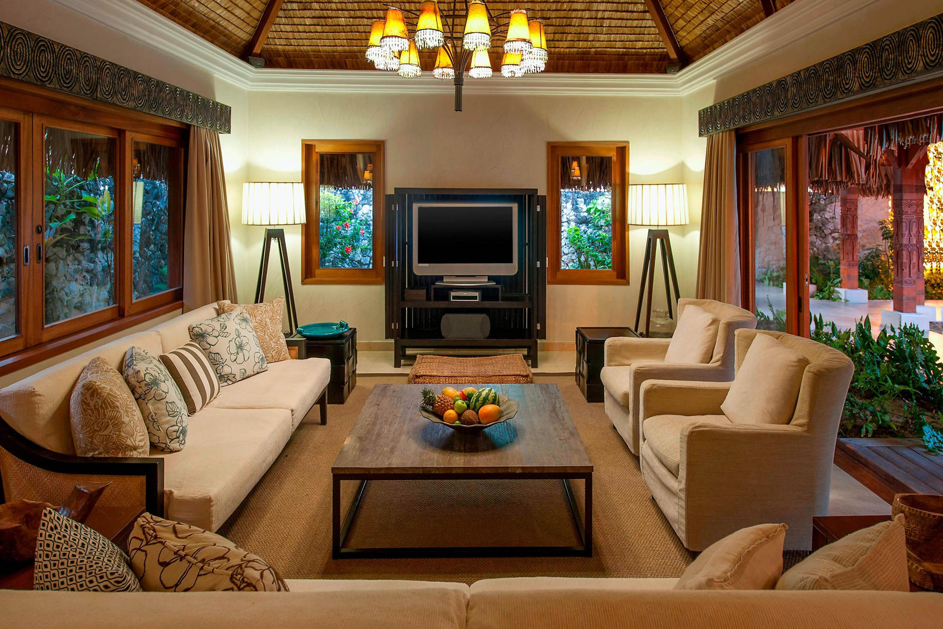 The St. Regis Bora Bora Resort – Bora Bora, French Polynesia – Royal Estate Living Room
