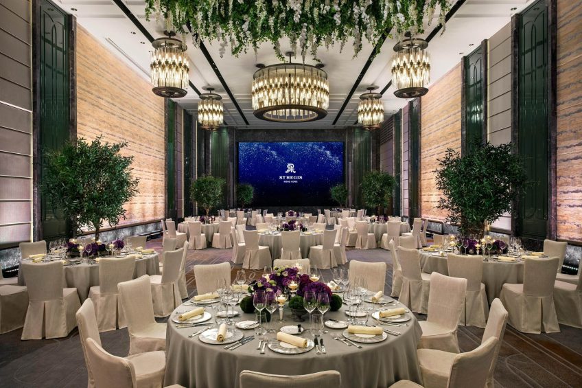 The St. Regis Hong Kong Hotel - Wan Chai, Hong Kong - Astor Ballroom Wedding Banquet Tables