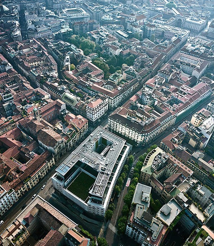 146 - Armani Hotel Milano - Milan, Italy - Armani Hotel Aerial View