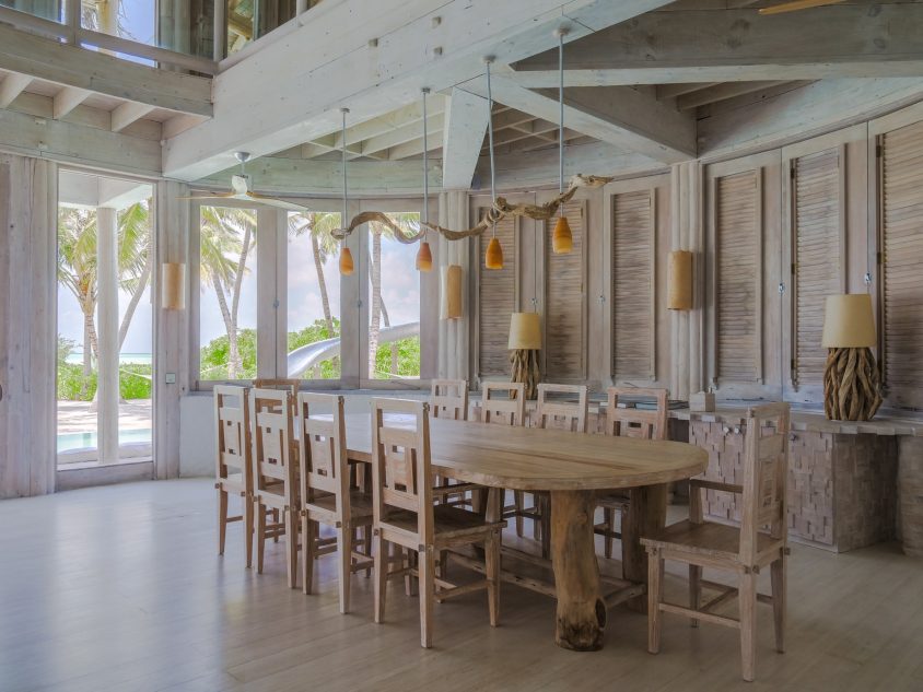 Soneva Jani Resort - Noonu Atoll, Medhufaru, Maldives - 4 Bedroom Island Reserve Villa Dining Table