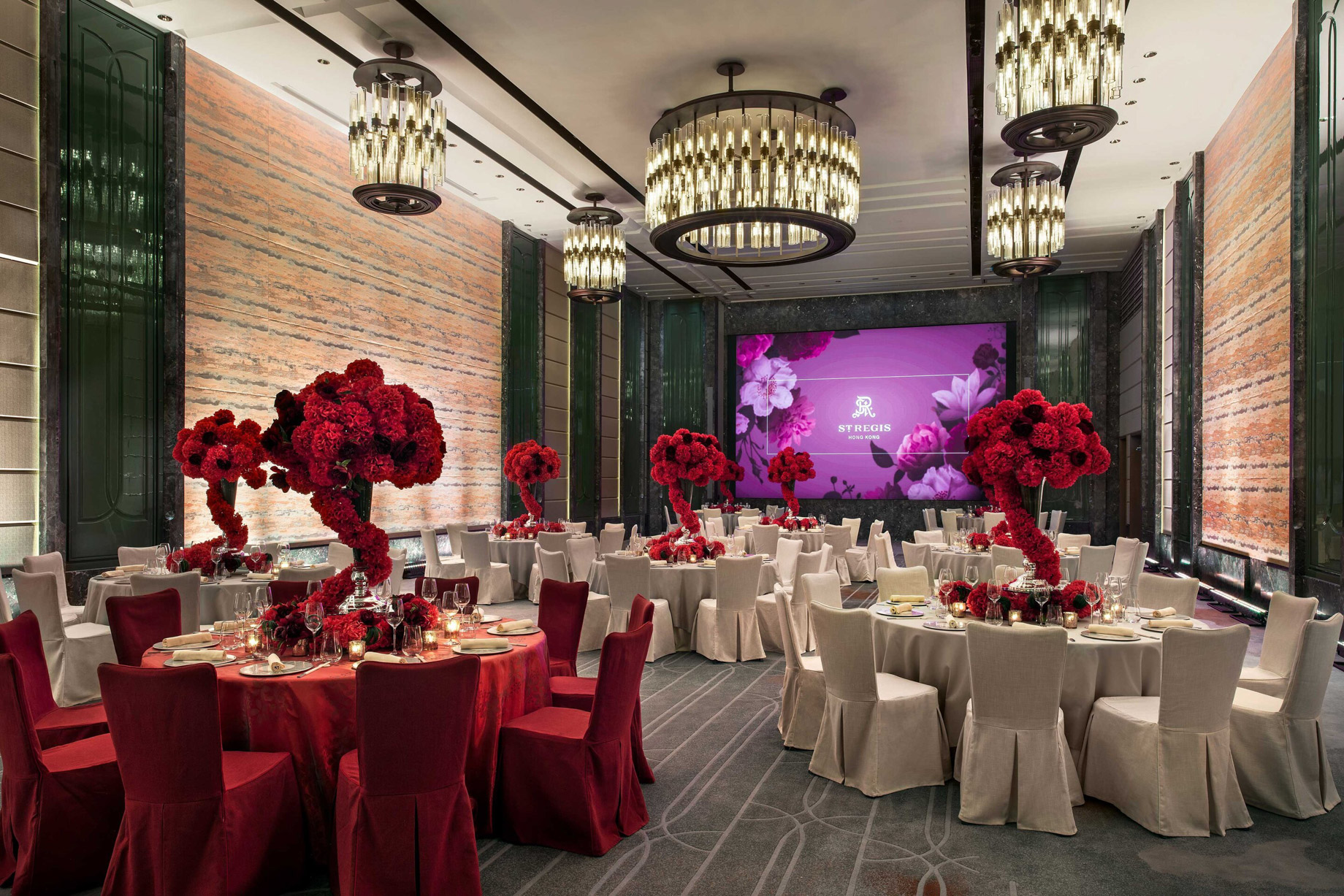 The St. Regis Hong Kong Hotel – Wan Chai, Hong Kong – Astor Ballroom Banquet Setup