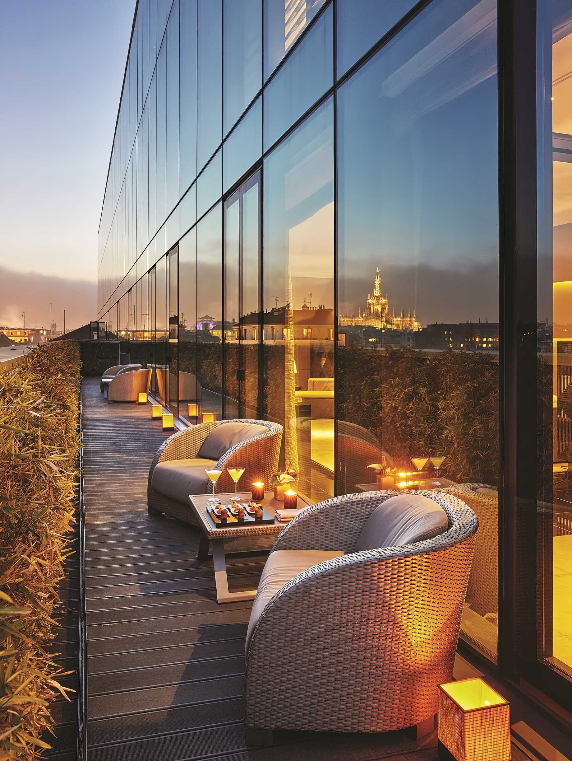 147 – Armani Hotel Milano – Milan, Italy – Armani Premiere Terrace Room Sunset View