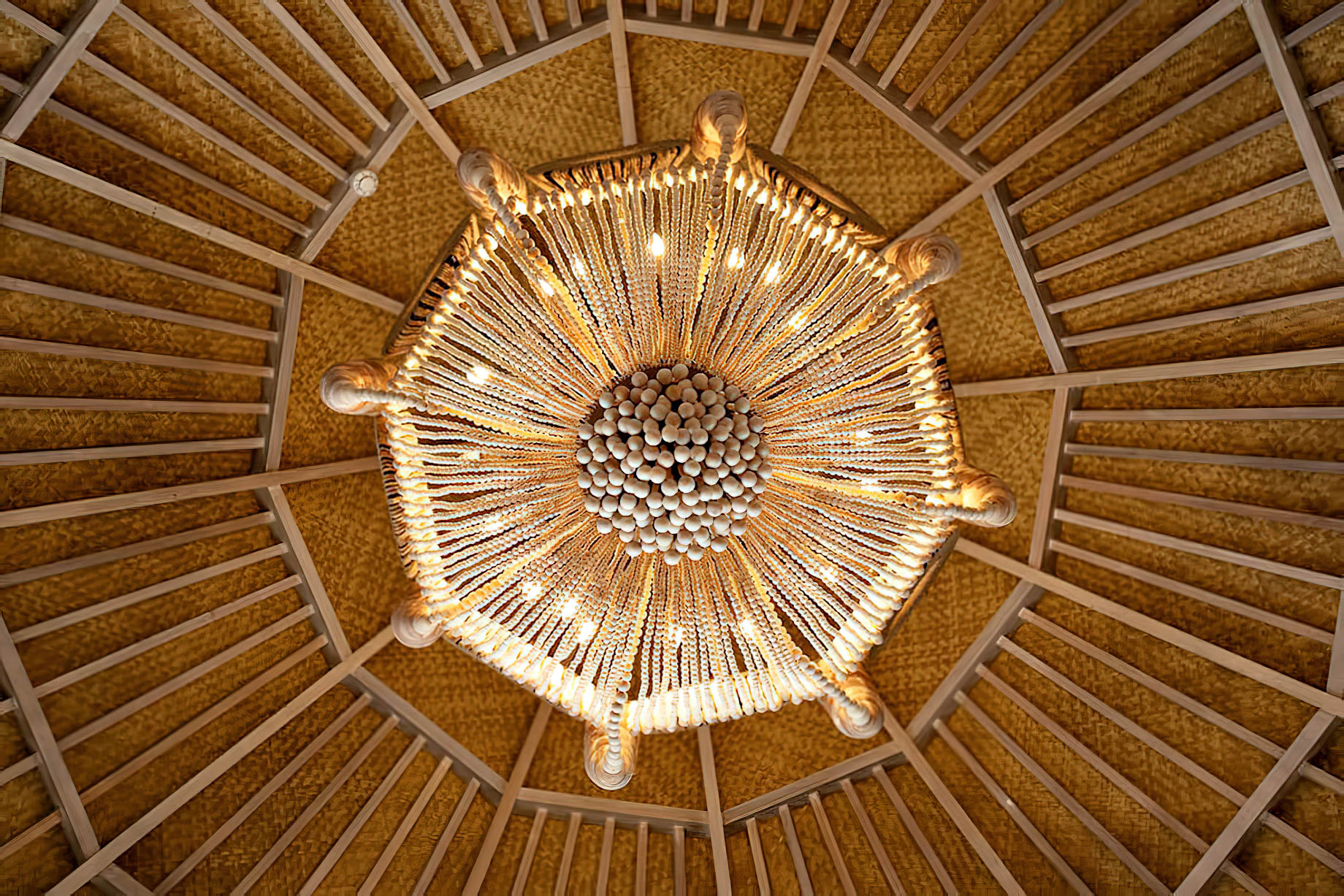 The Nautilus Maldives Resort - Thiladhoo Island, Maldives - Ceiling Natural Decor