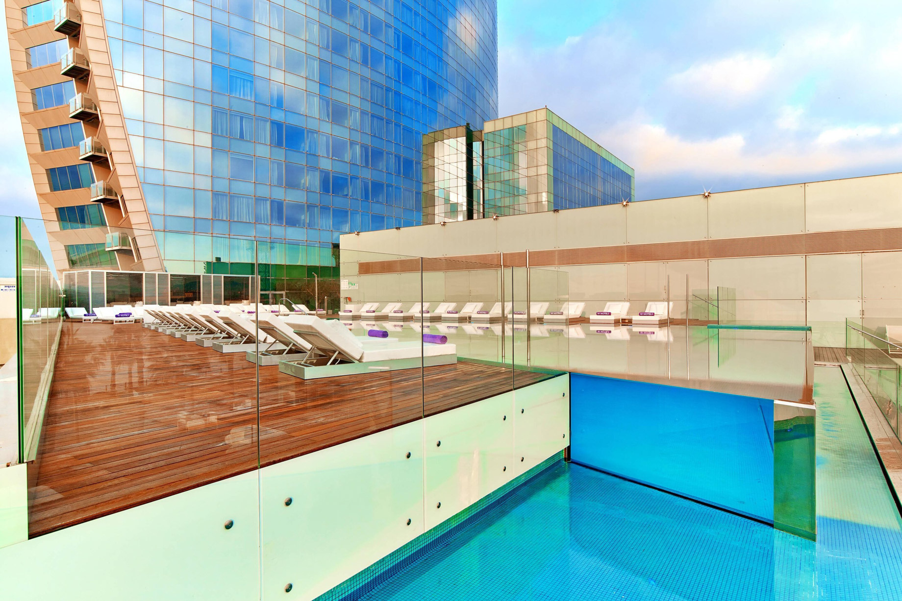 W Barcelona Hotel – Barcelona, Spain – Sun Deck Infinity Pool and Terrace