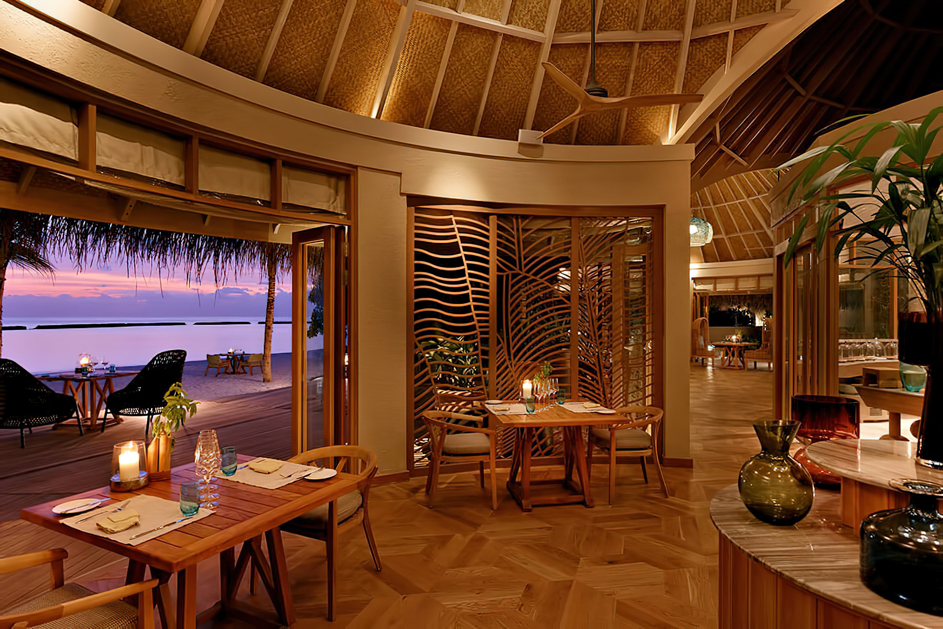 The Nautilus Maldives Resort – Thiladhoo Island, Maldives – Restaurant Dusk