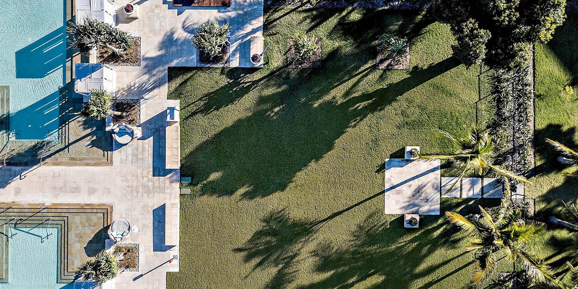 InterContinental Hayman Island Resort – Whitsunday Islands, Australia – Hayman Resort Poolside Grounds Overhead View
