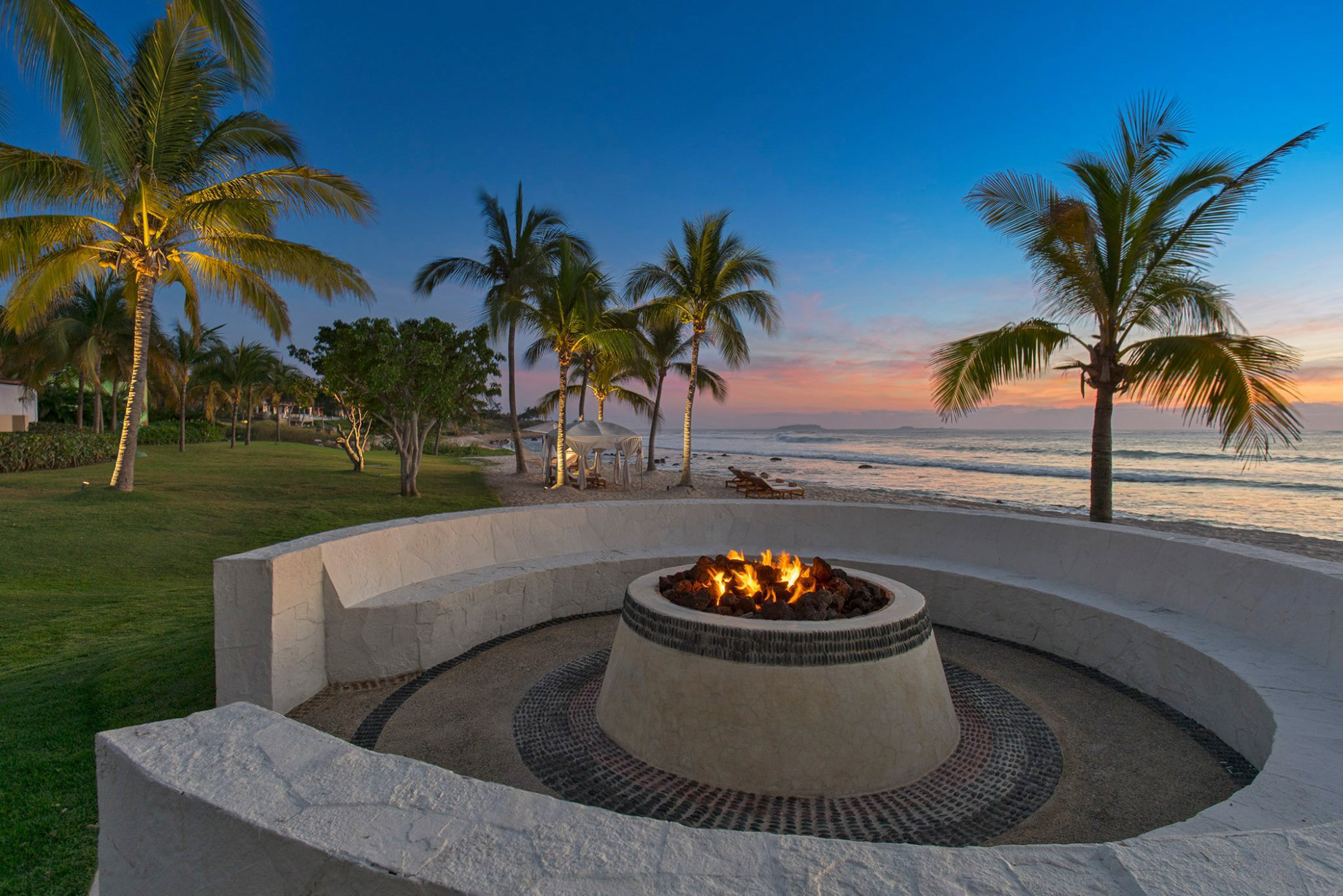 The St. Regis Punta Mita Resort - Nayarit, Mexico - Beach Firepit Sunset