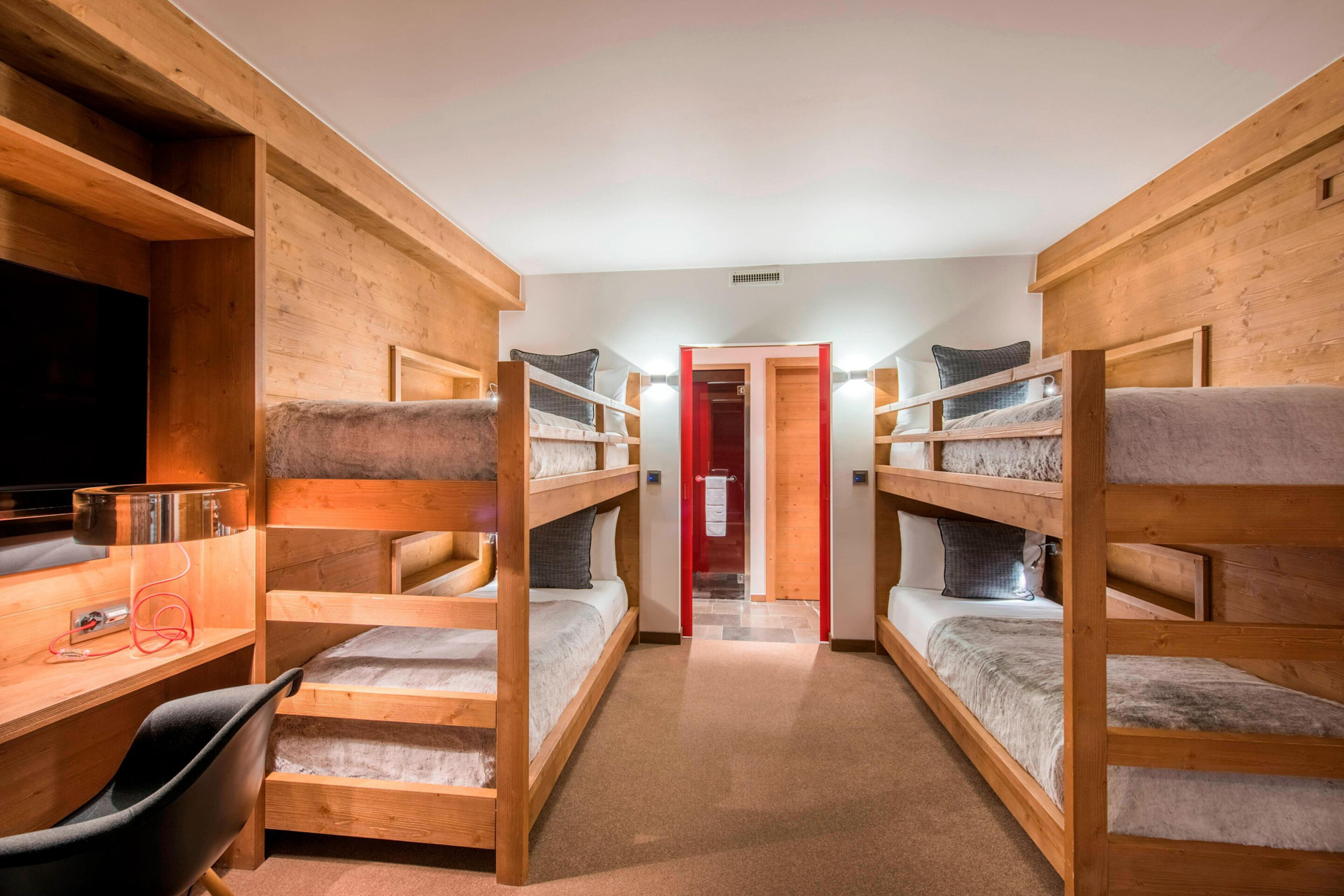 W Verbier Hotel - Verbier, Switzerland - WOW Residence Room Bunk Beds