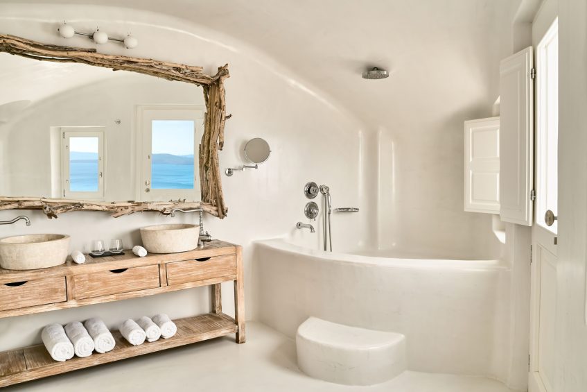 Mystique Hotel Santorini – Oia, Santorini Island, Greece - All2Senses Suite Bathroom
