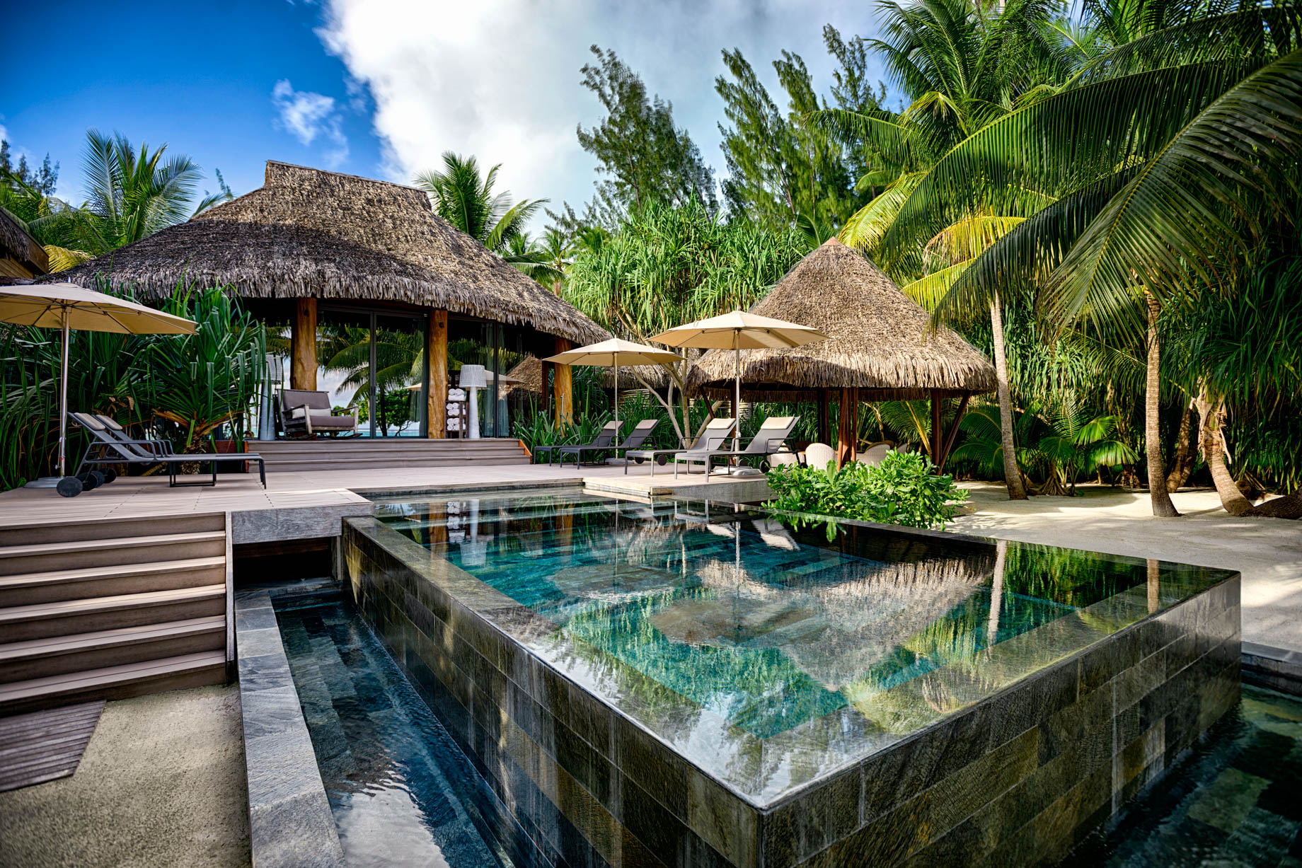 The Brando Resort – Tetiaroa Private Island, French Polynesia – 3 Bedroom Villa Exterior Pool
