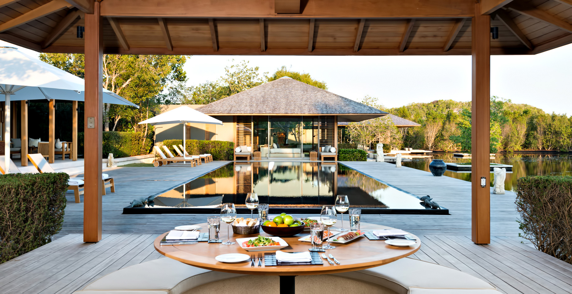 Amanyara Resort - Providenciales, Turks and Caicos Islands - Villa Outside Dining Pool View