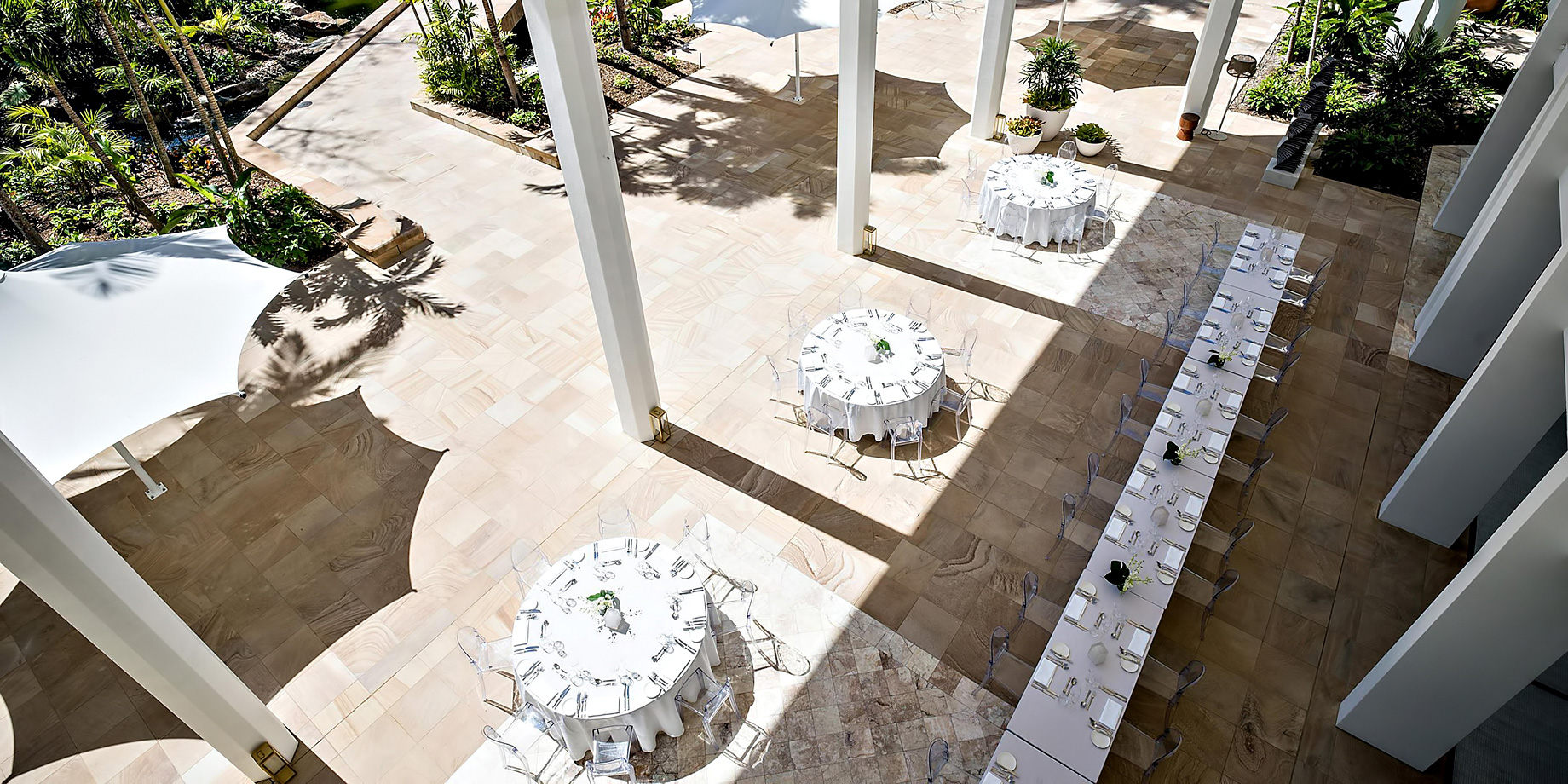 InterContinental Hayman Island Resort – Whitsunday Islands, Australia – Hayman Resort Outside Banquet Tables