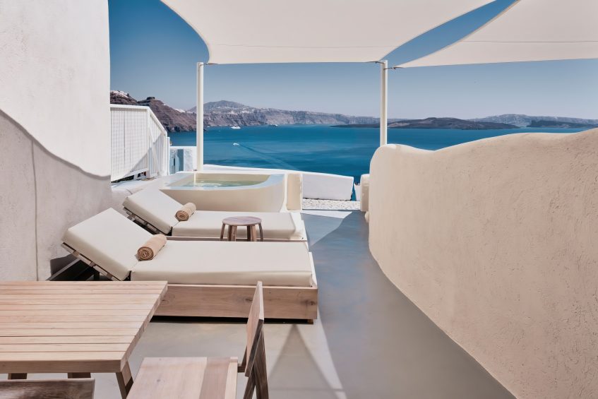 Mystique Hotel Santorini – Oia, Santorini Island, Greece - Wet Allure Suite Private Ocean View Deck