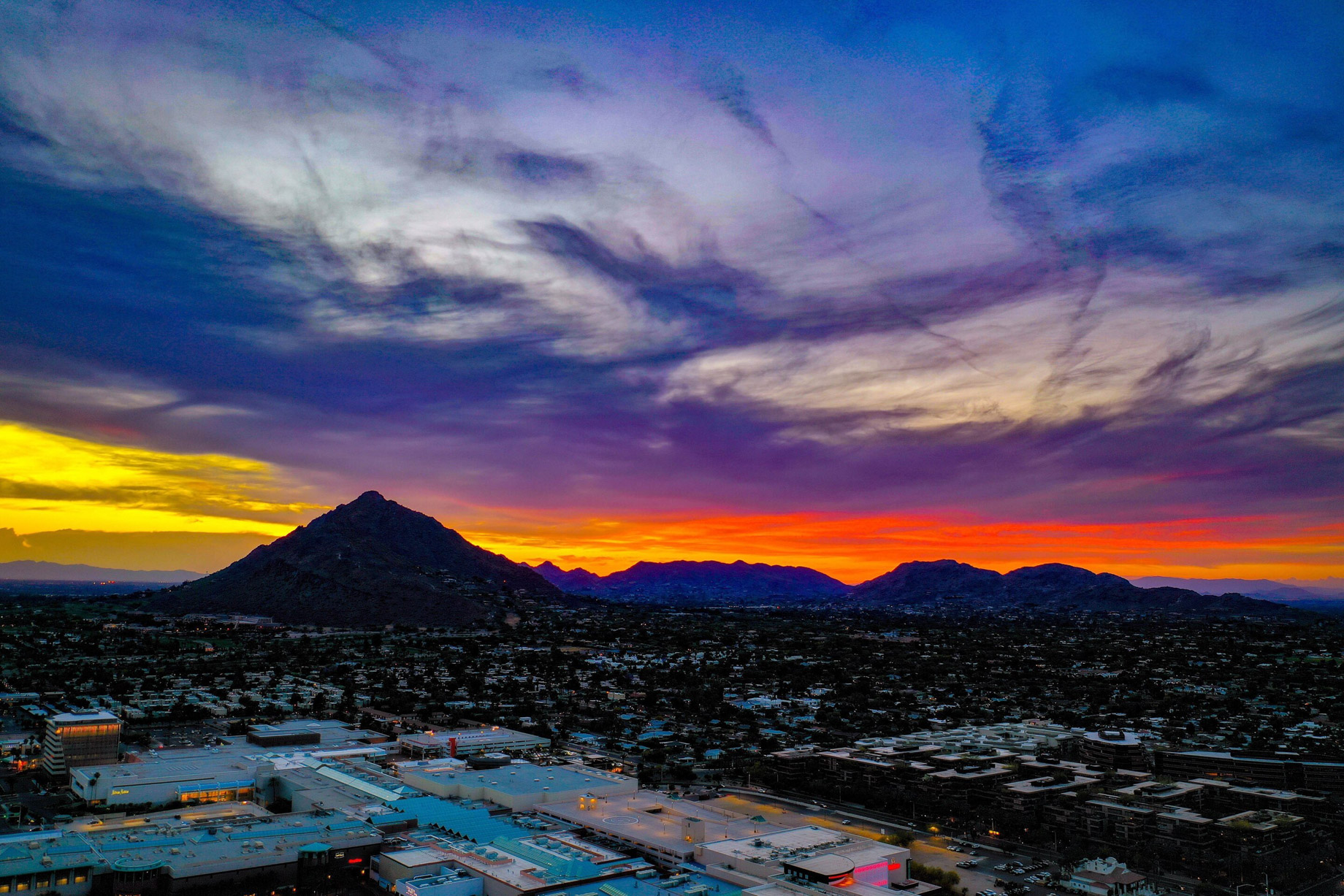 W Scottsdale Hotel – Scottsdale, AZ, USA – Camelback Mountain Sunset