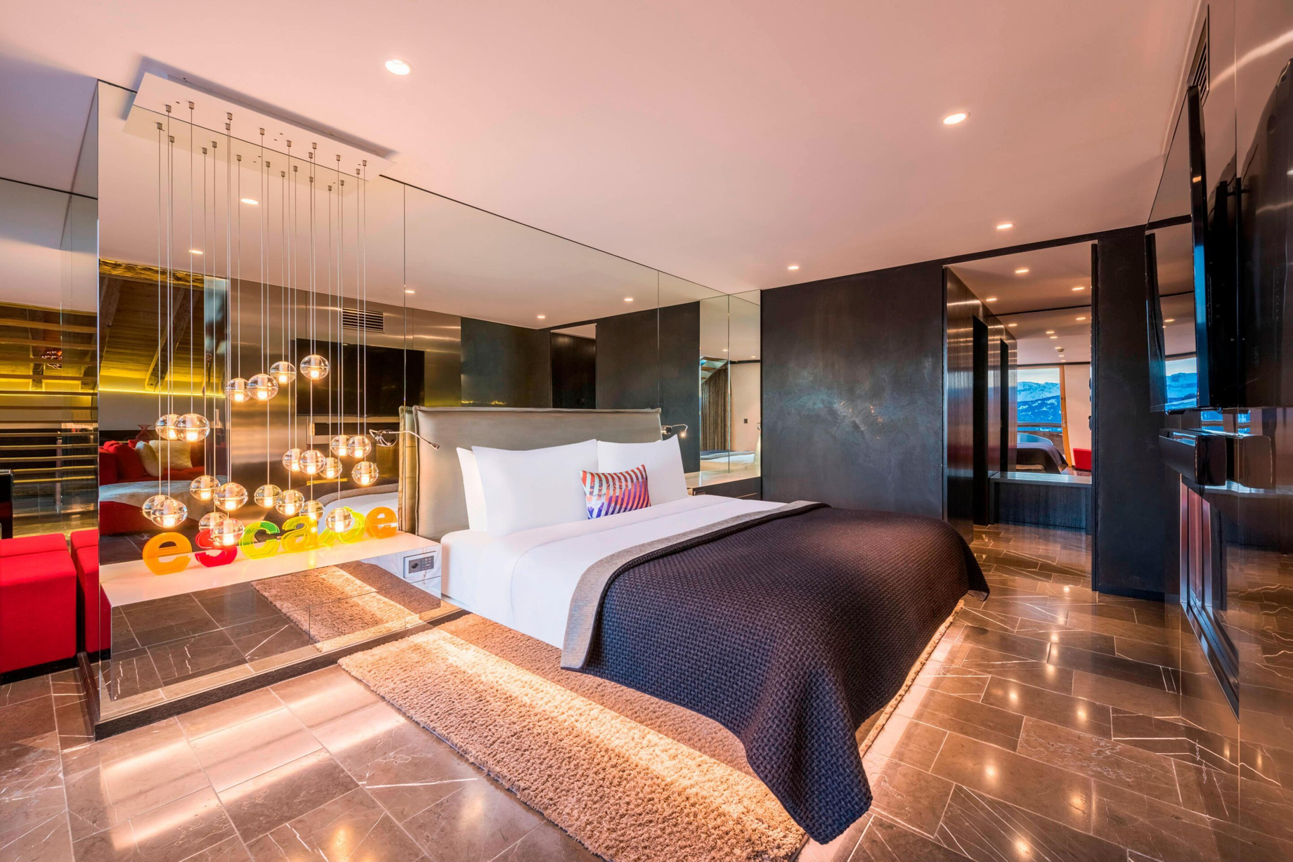 W Verbier Hotel – Verbier, Switzerland – WOW Suite Bedroom Style