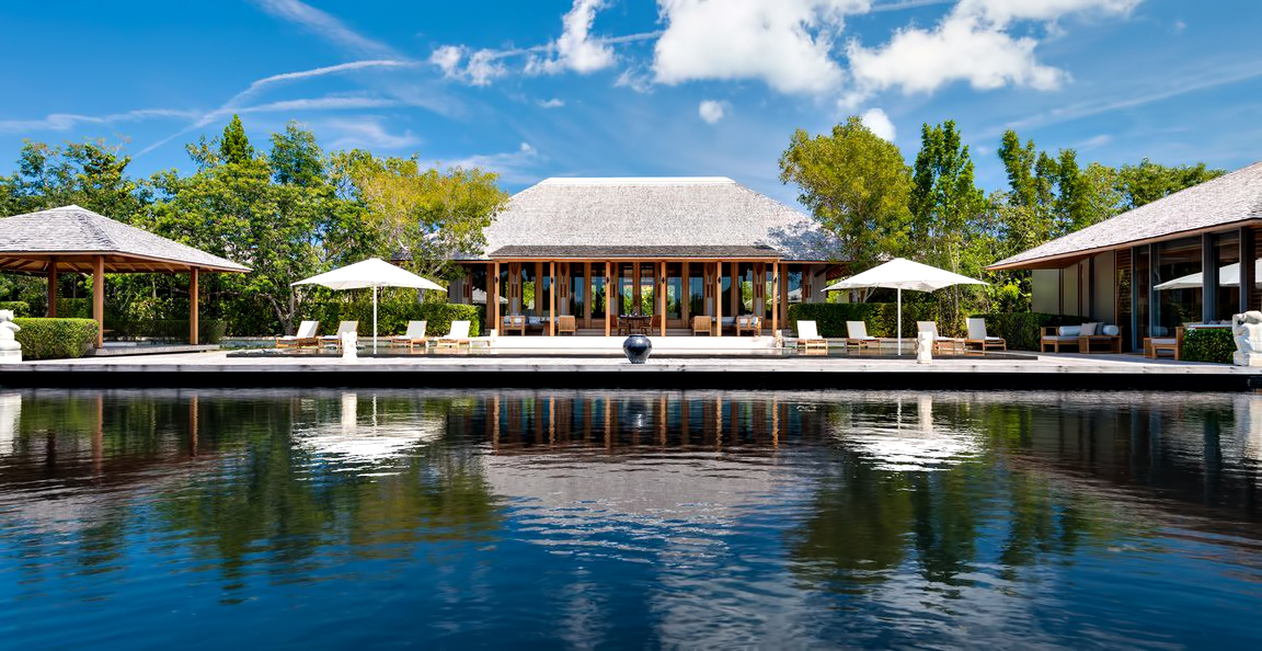 Amanyara Resort – Providenciales, Turks and Caicos Islands – Villa Exterior Reflecting Pond Overwater View