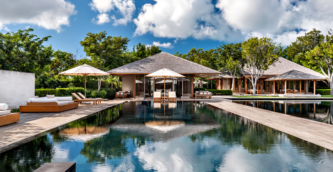 Amanyara Resort – Providenciales, Turks and Caicos Islands – Villa Exterior Infinity Pool Overwater View