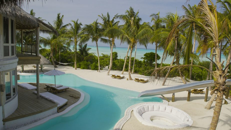 Soneva Jani Resort - Noonu Atoll, Medhufaru, Maldives - 4 Bedroom Island Reserve Villa Beachfront Pool Water Slide
