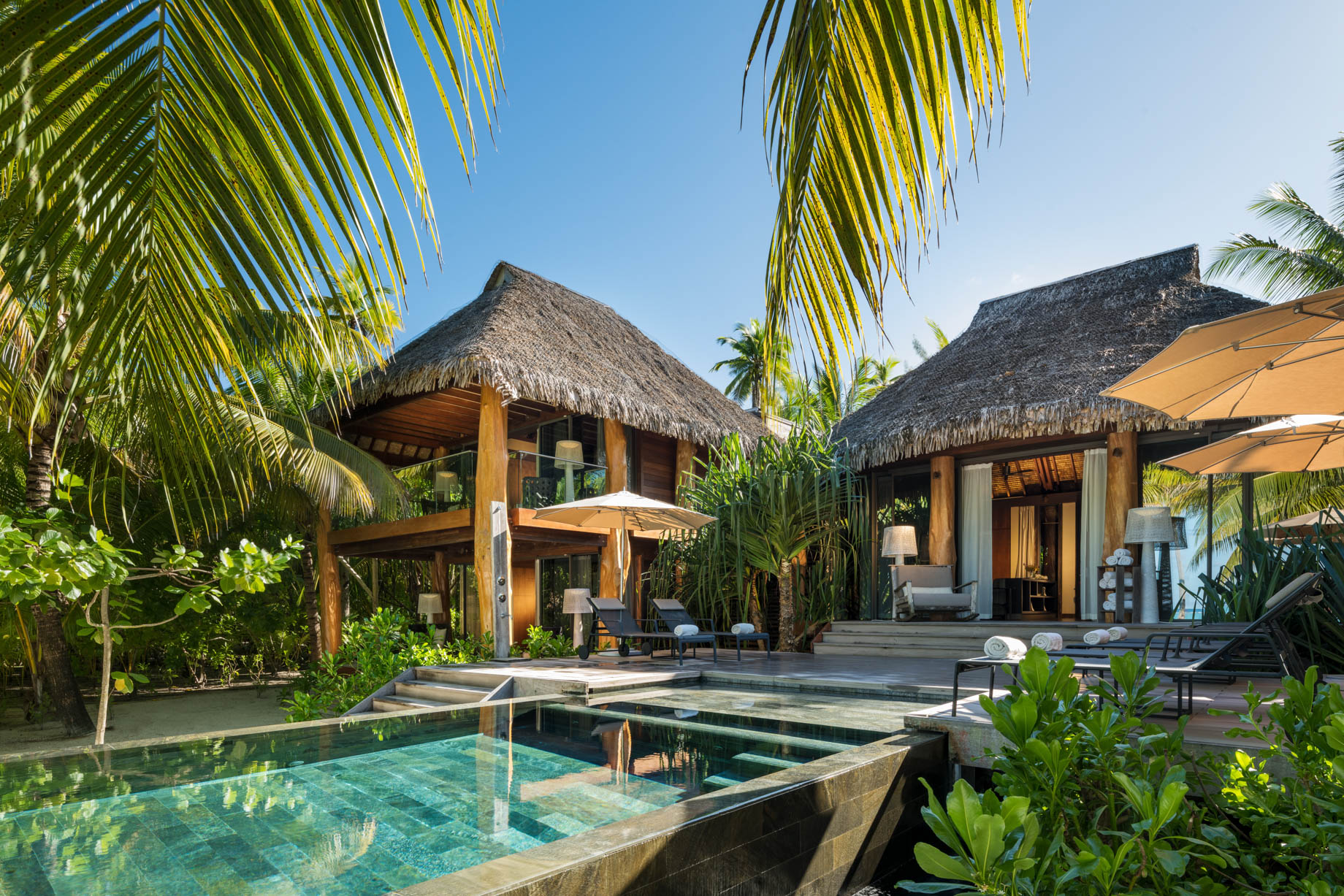 The Brando Resort - Tetiaroa Private Island, French Polynesia - 3 Bedroom Beachfront Villa Pool Deck