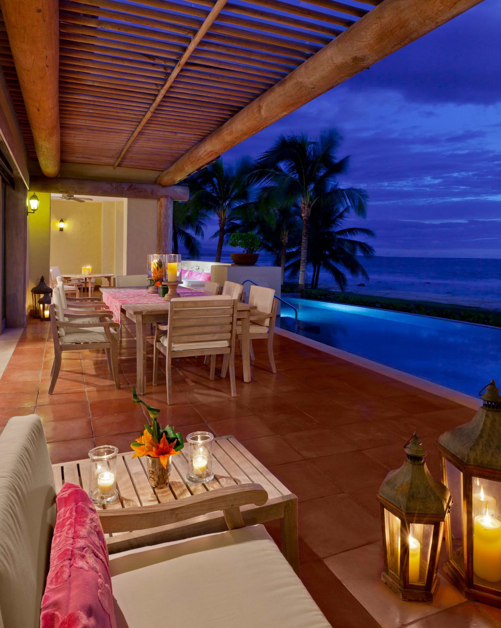 The St. Regis Punta Mita Resort – Nayarit, Mexico – Villa Infinity Pool Deck Sunset