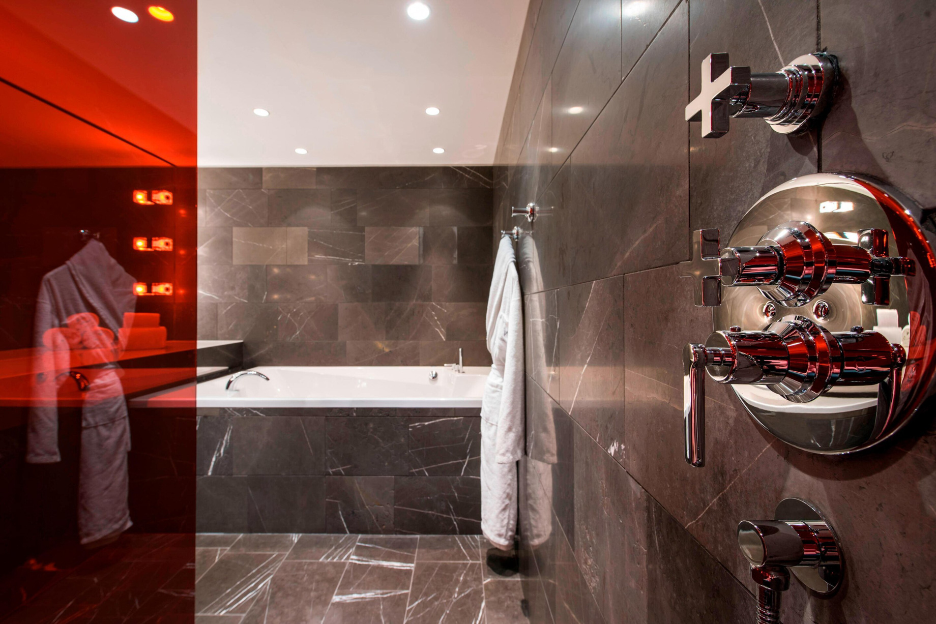 W Verbier Hotel – Verbier, Switzerland – WOW Suite Bathroom