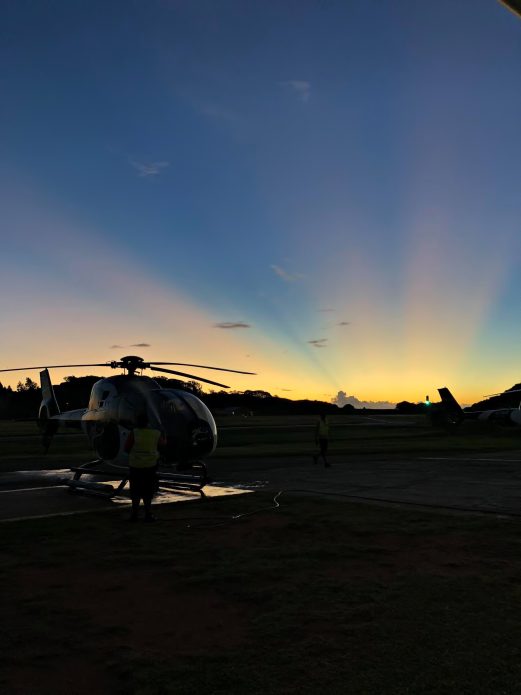 Six Senses Zil Pasyon Resort - Felicite Island, Seychelles - Helicopter Pad Sunset