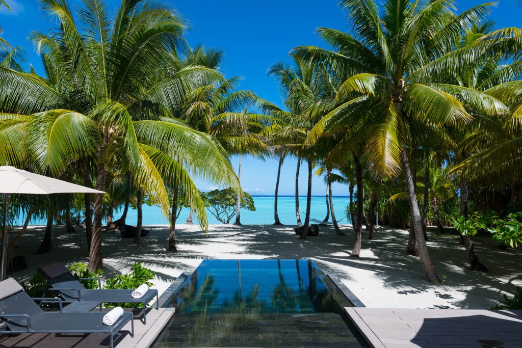 The Brando Resort - Tetiaroa Private Island, French Polynesia - 3 Bedroom Beachfront Villa Pool Deck Ocean View