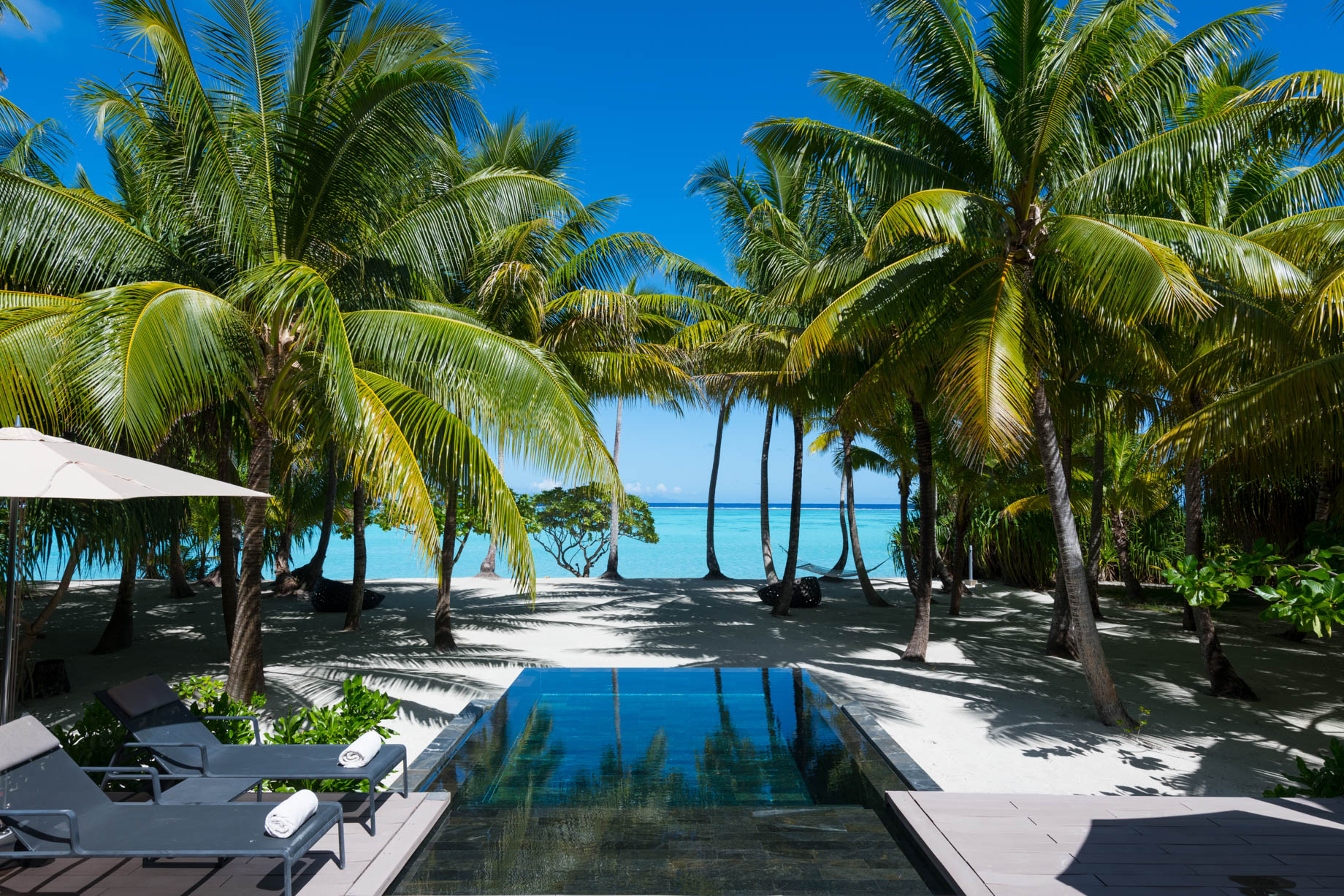 The Brando Resort – Tetiaroa Private Island, French Polynesia – 3 Bedroom Beachfront Villa Pool Deck Ocean View