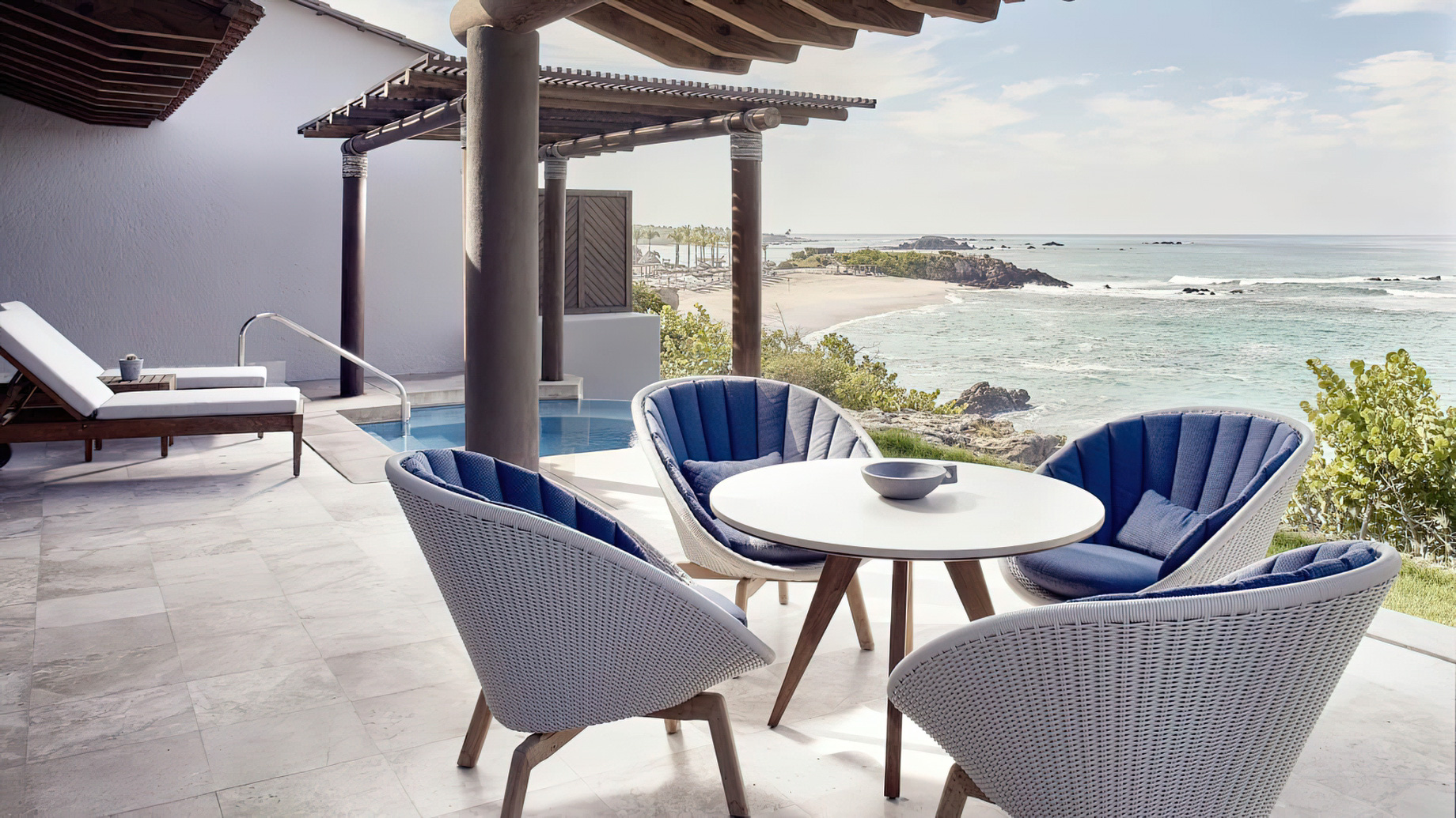Four Seasons Resort Punta Mita – Nayarit, Mexico – Oceanfront Plunge Pool Suite Deck View