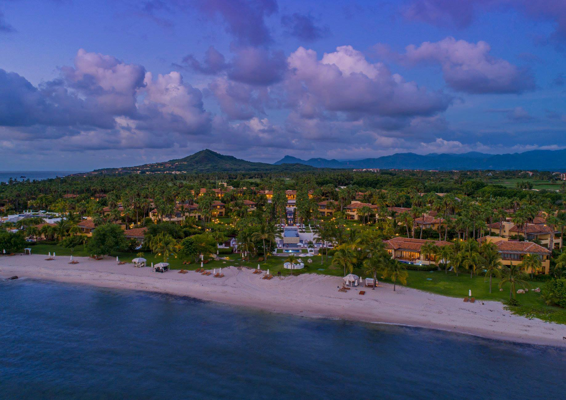 The St. Regis Punta Mita Resort - Nayarit, Mexico - Resort Sunset Aerial
