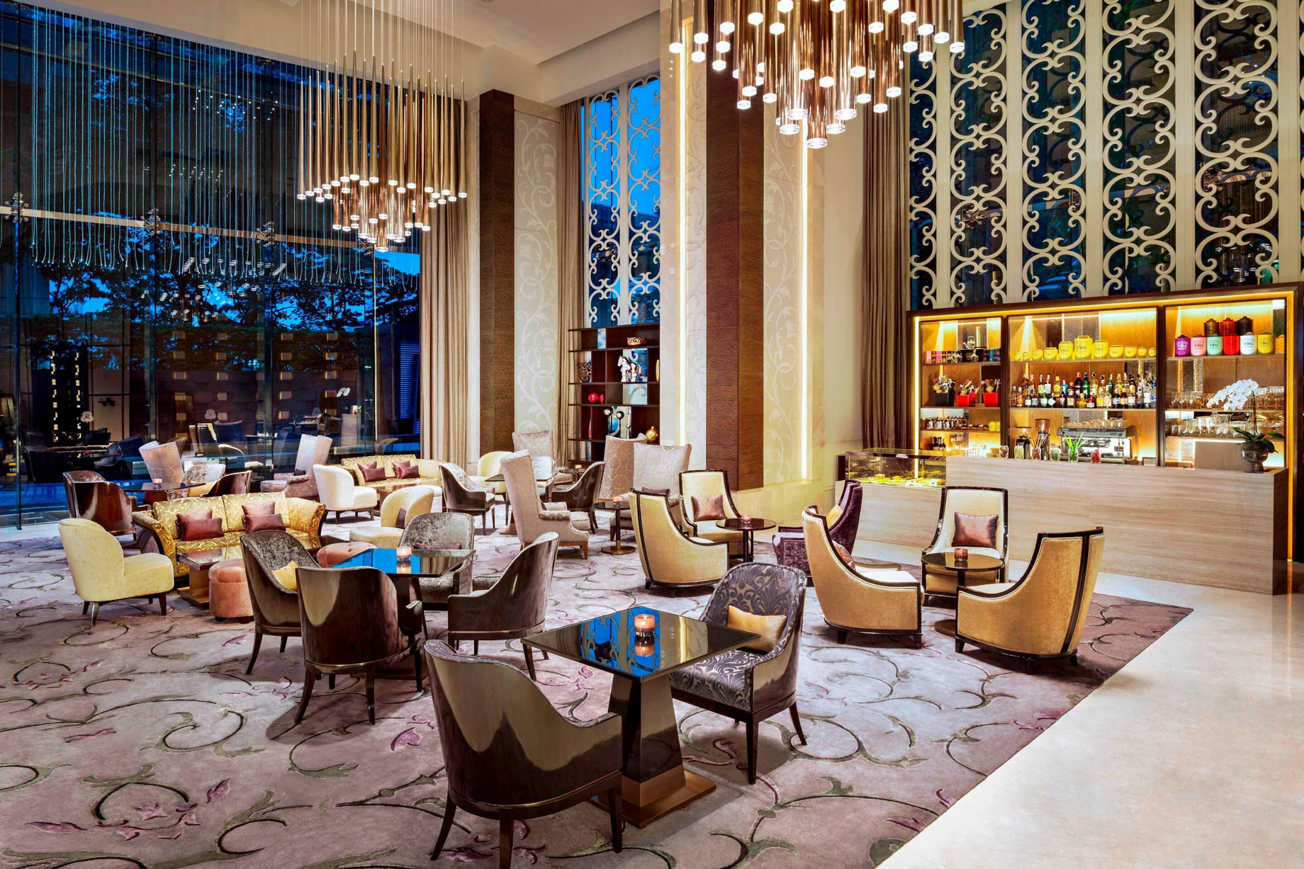 The St. Regis Bangkok Hotel – Bangkok, Thailand – Night Shot at The Lounge