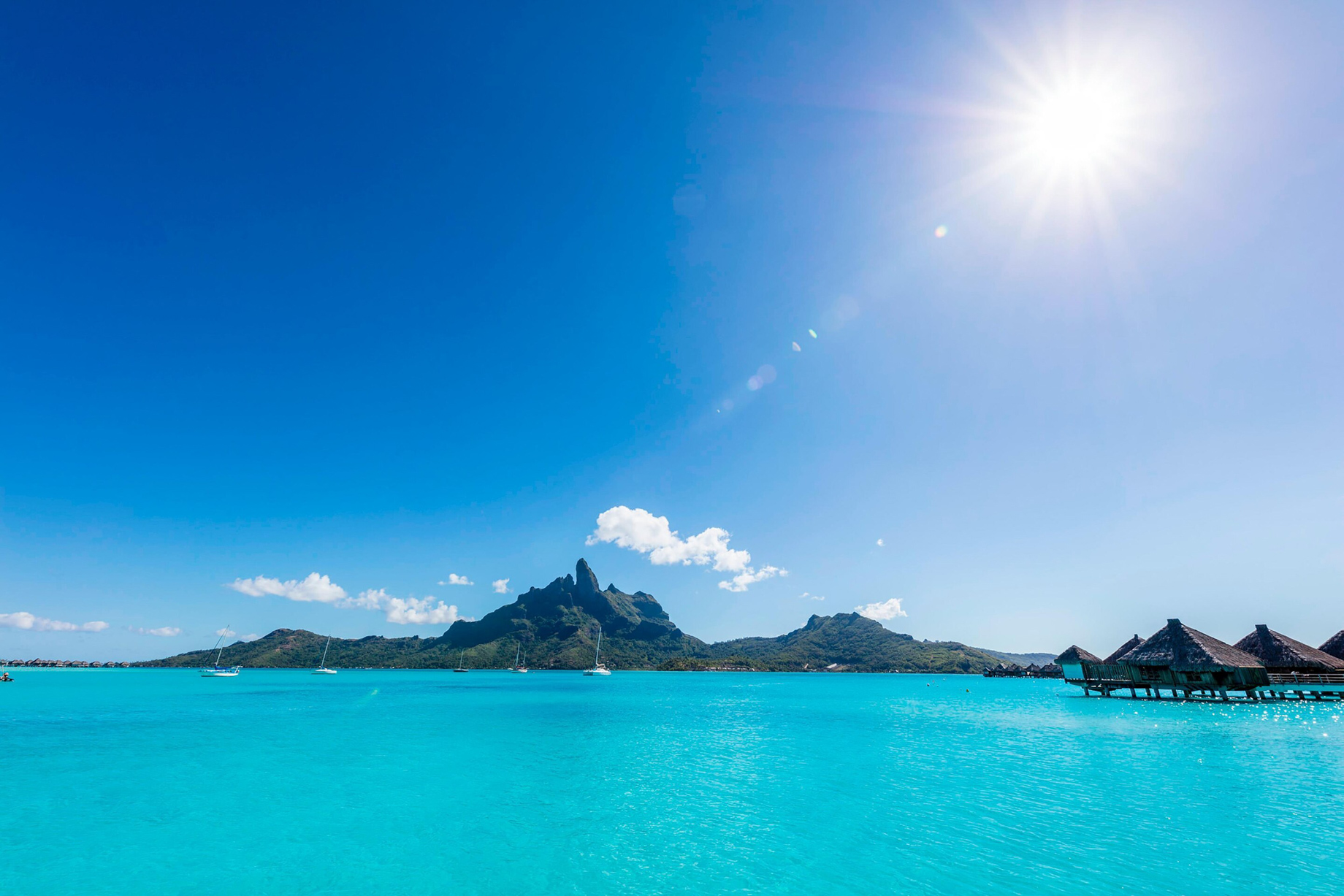 The St. Regis Bora Bora Resort – Bora Bora, French Polynesia – Resort Main Dock View