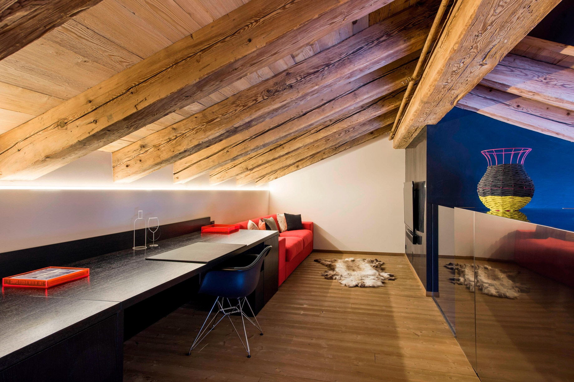 W Verbier Hotel – Verbier, Switzerland – WOW Suite Mezzanine