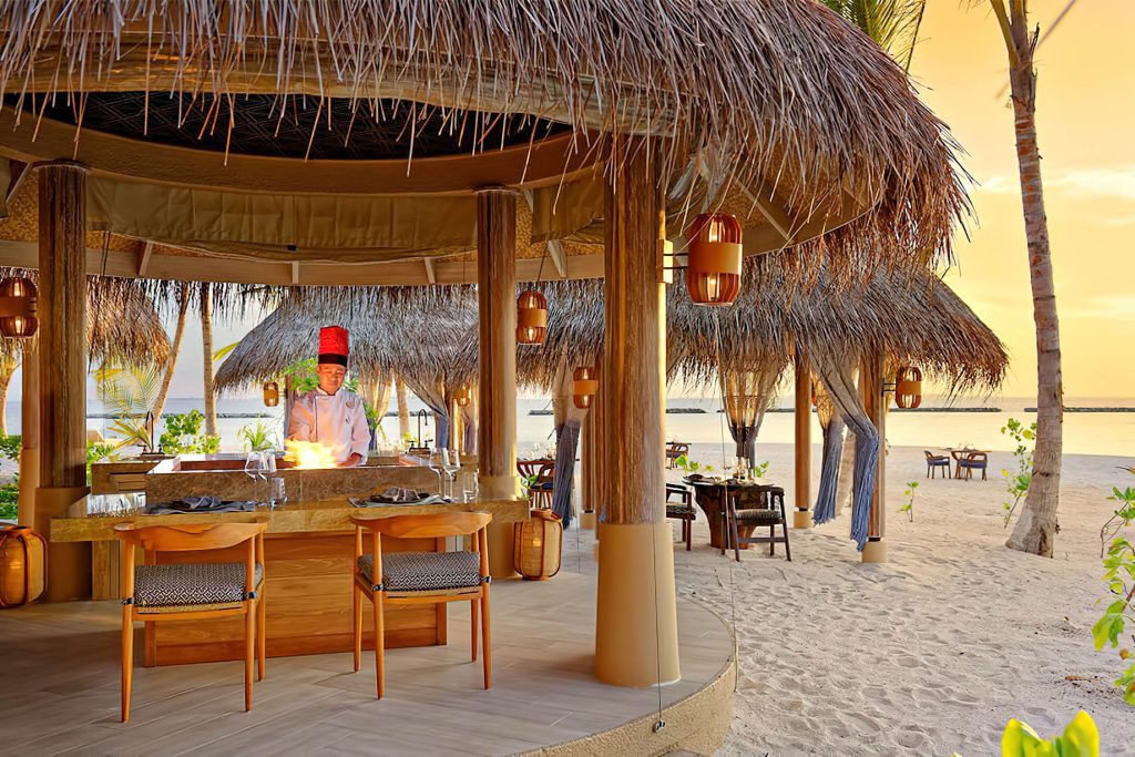 The Nautilus Maldives Resort - Thiladhoo Island, Maldives - Beachfront Dining Lounge