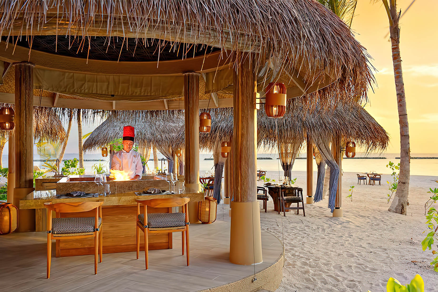 The Nautilus Maldives Resort – Thiladhoo Island, Maldives – Beachfront Dining Lounge