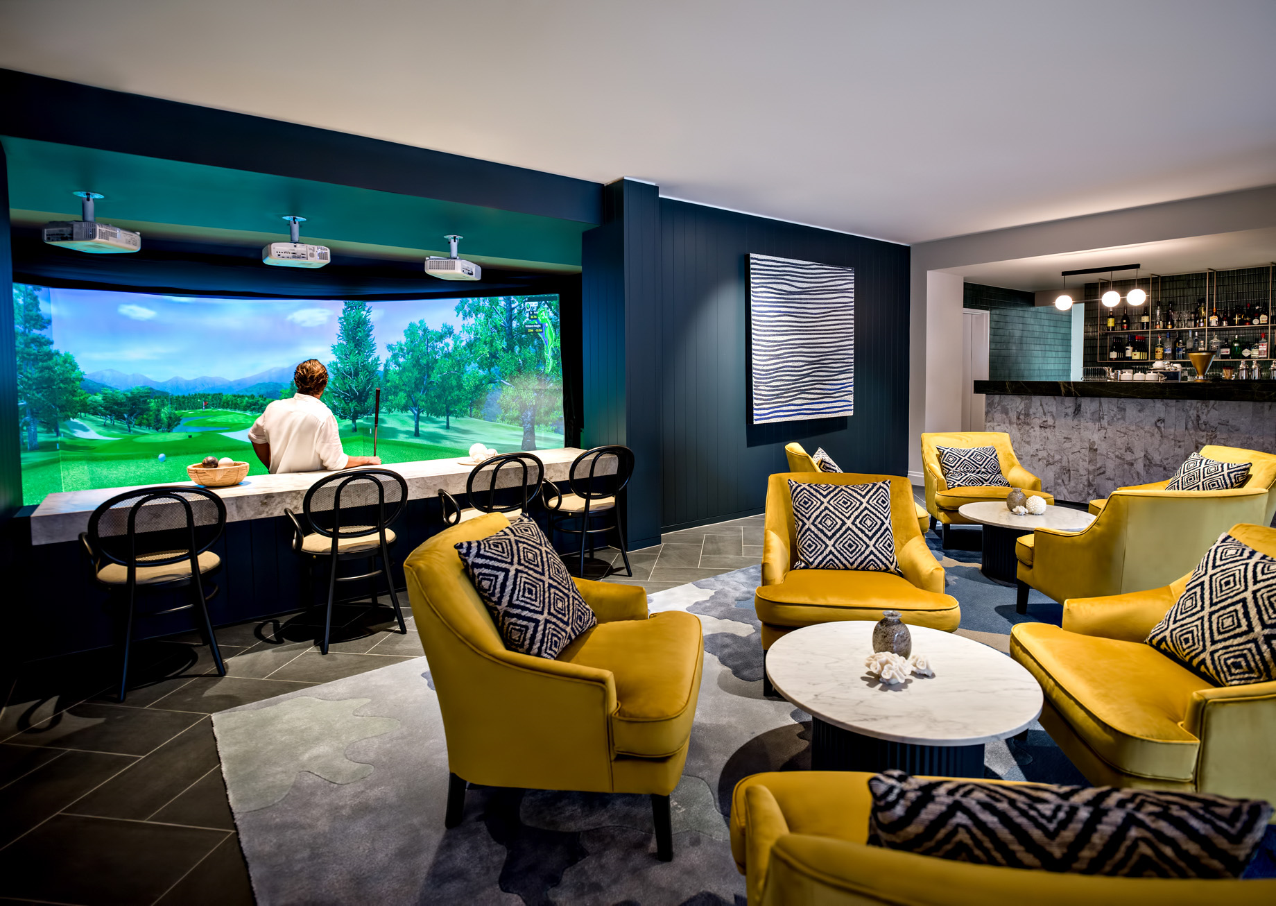 InterContinental Hayman Island Resort – Whitsunday Islands, Australia – Golf Simulator Lounge