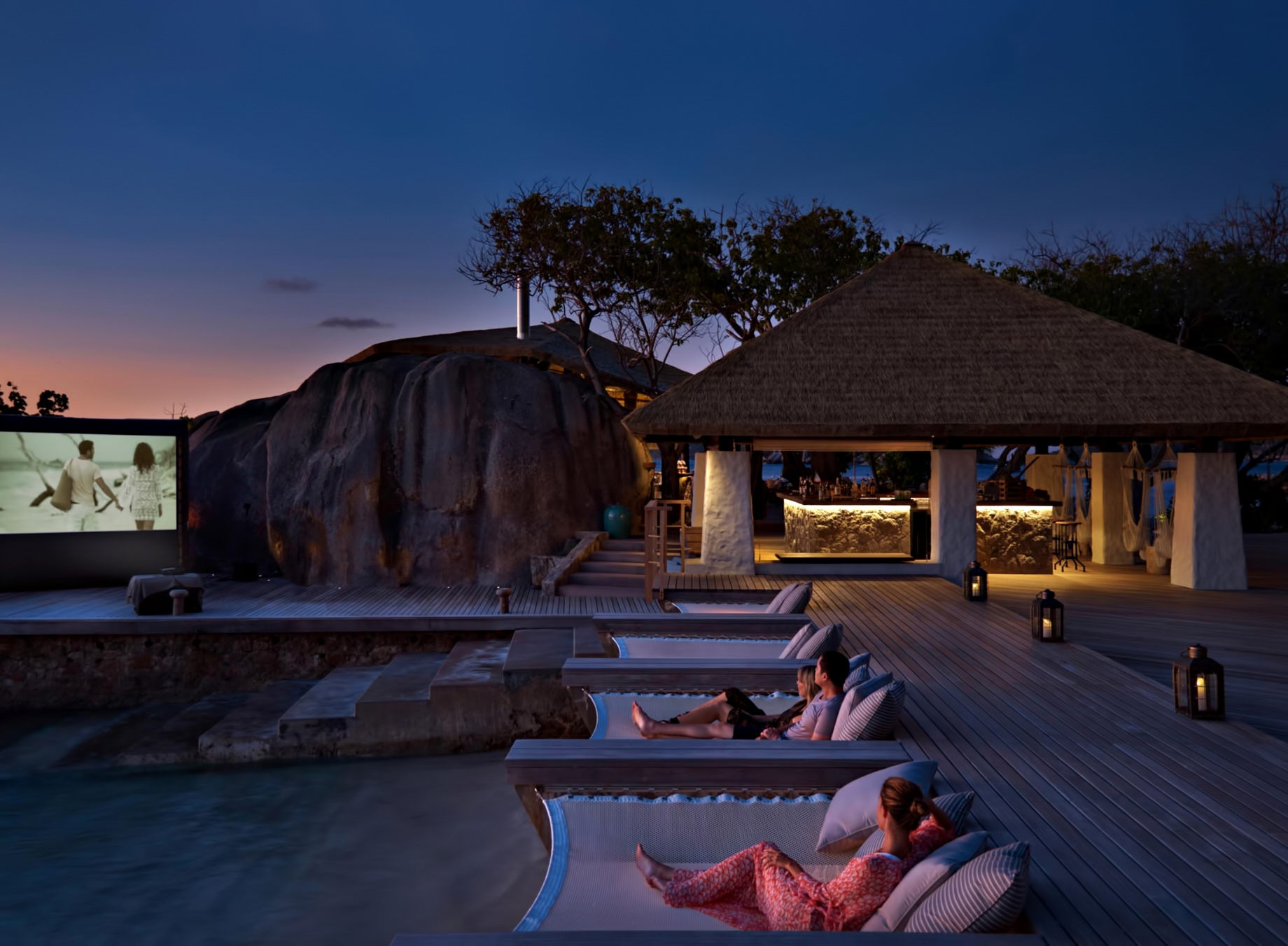 Six Senses Zil Pasyon Resort – Felicite Island, Seychelles – Evening Beachfront Movie