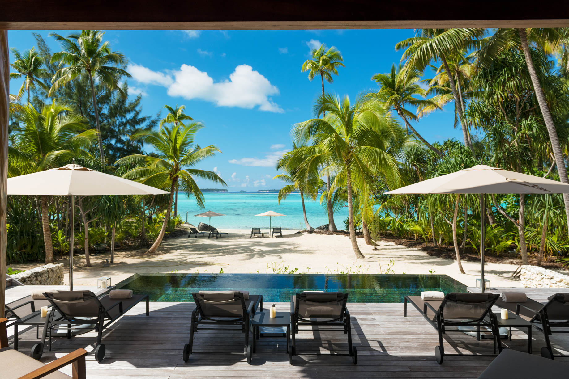 The Brando Resort - Tetiaroa Private Island, French Polynesia - The Brando Residence Beachfront Pool Deck