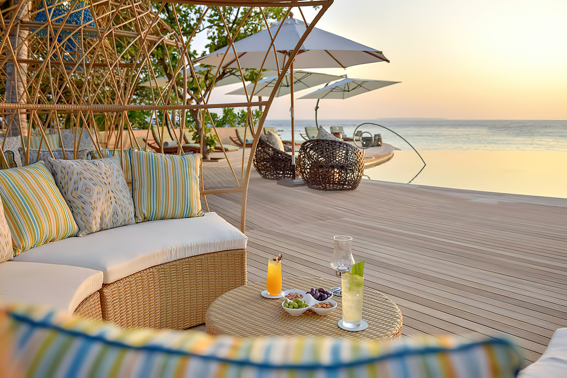 The Nautilus Maldives Resort – Thiladhoo Island, Maldives – Beachfront Poolside Lounge