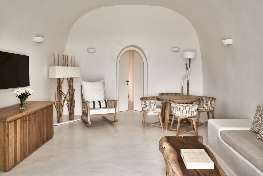 Mystique Hotel Santorini – Oia, Santorini Island, Greece - Holistic Villa Living Room