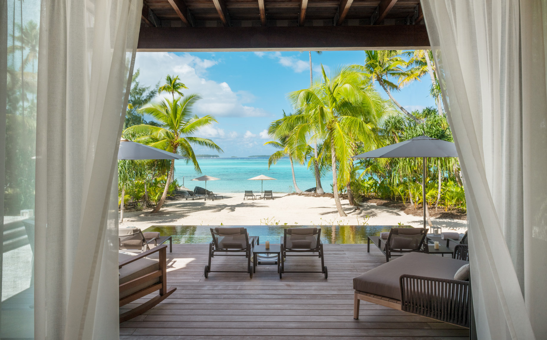 The Brando Resort – Tetiaroa Private Island, French Polynesia – The Brando Residence Beachfront Pool Deck