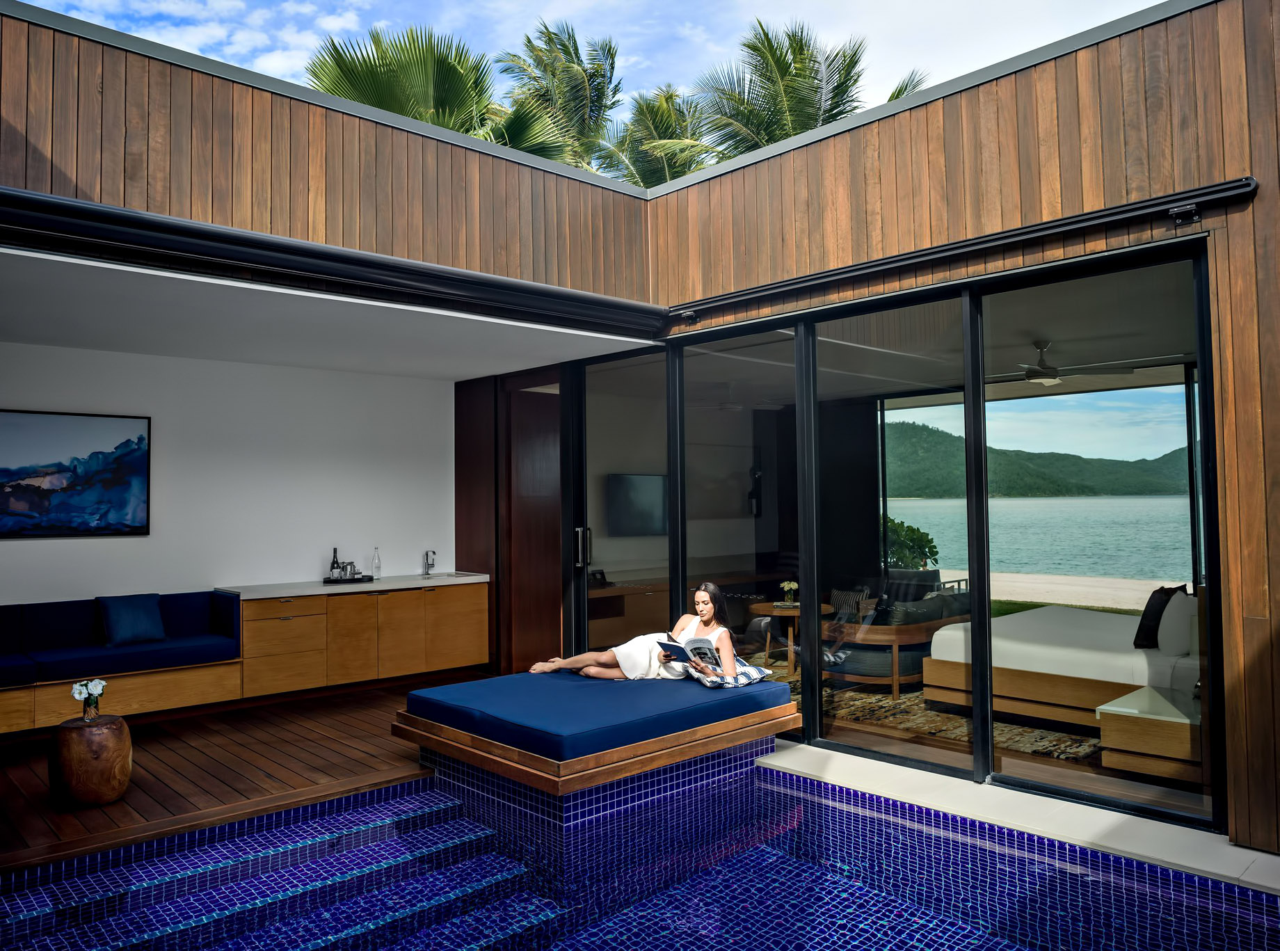 InterContinental Hayman Island Resort – Whitsunday Islands, Australia – Poolside Relaxation Bed