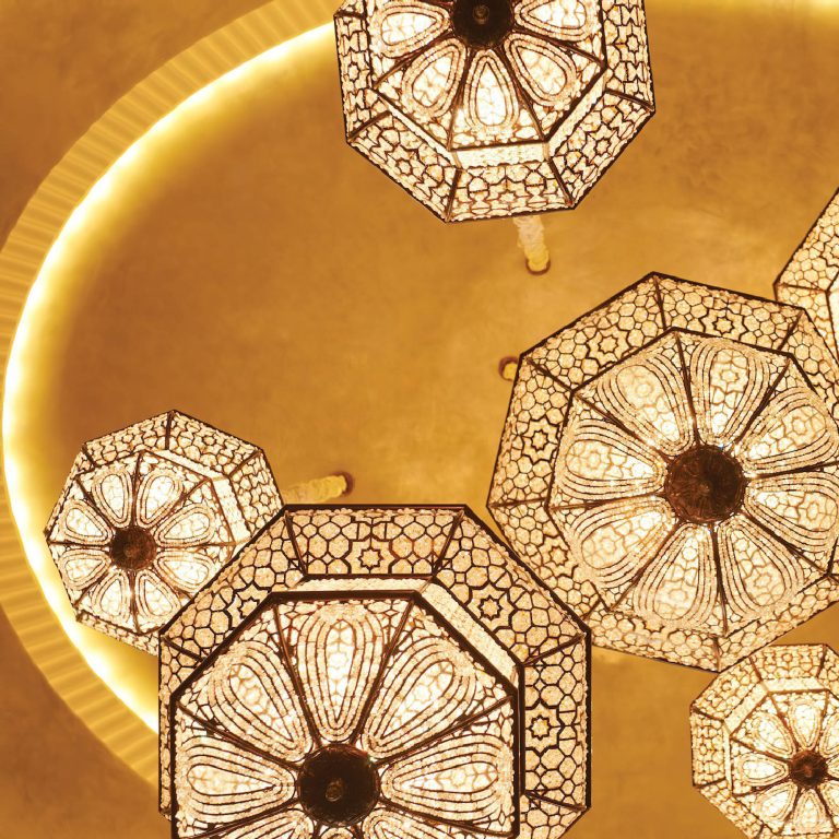 The St. Regis Abu Dhabi Hotel – Abu Dhabi, United Arab Emirates – Grand Lobby Chandeliers