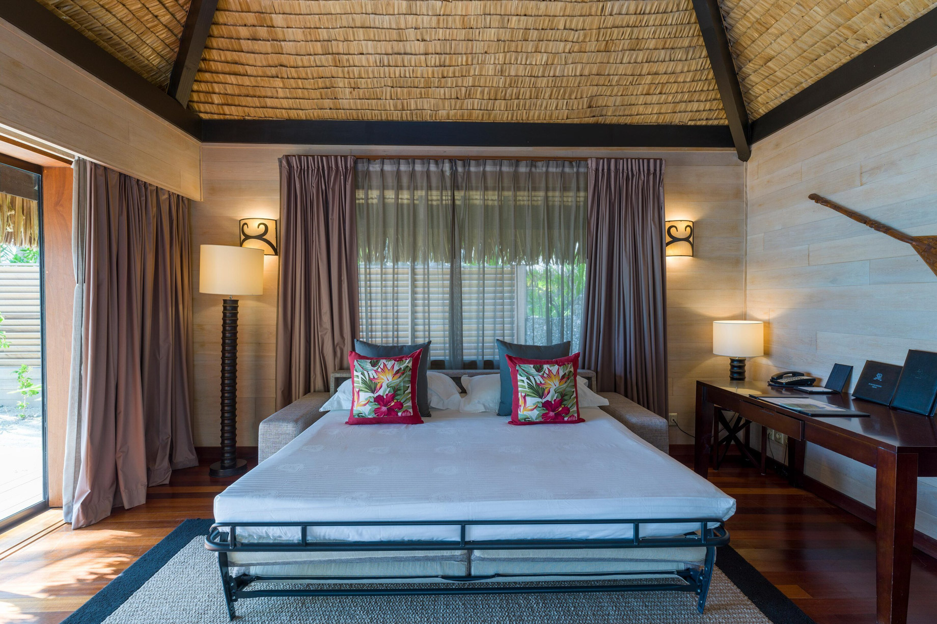The St. Regis Bora Bora Resort – Bora Bora, French Polynesia – Beach Front Suite Villa Sofa Bed